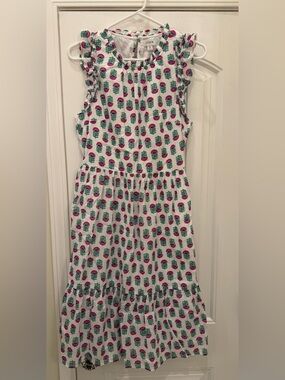 J. Crew Ruffle Sleeveless Floral Print Dress 8